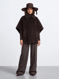 Max Mara Max Mara Women Alpaca And Wool Teddy Cape