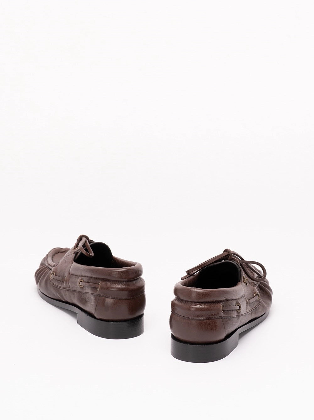 Saint Laurent Men Le Loafer Bateau In Smooth Leather