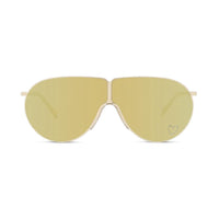 Stella McCartney Stella McCartney Sunglasses Shield Full Rim, Gold Frame and Brown Gold Mirror Lens SC40064I30C