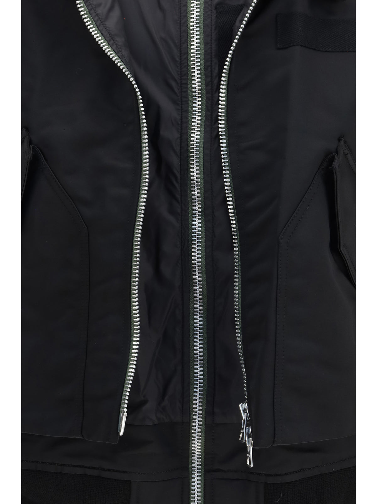Sacai Men Cotton Chino And Nylon Twill Double Jacket