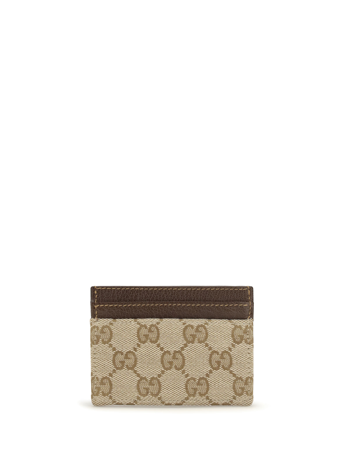 GUCCI Gucci Women Gg Monogram Card Holder With Logo Plaque