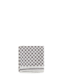 Brunello Cucinelli Men Silk Pochette With Geometric Pattern