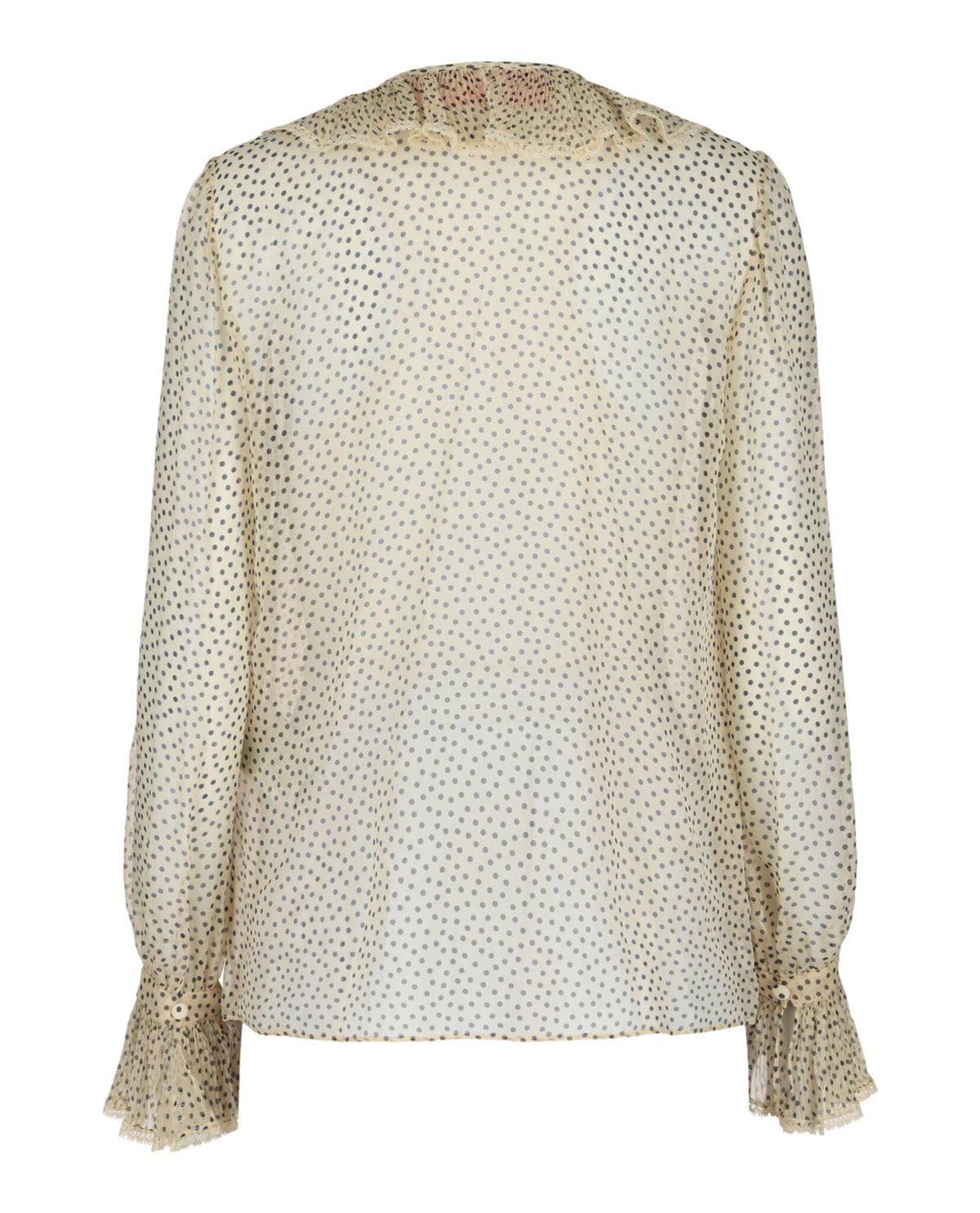 Valentino Valentino Womens Polka Dot Silk-Chiffon Blouse