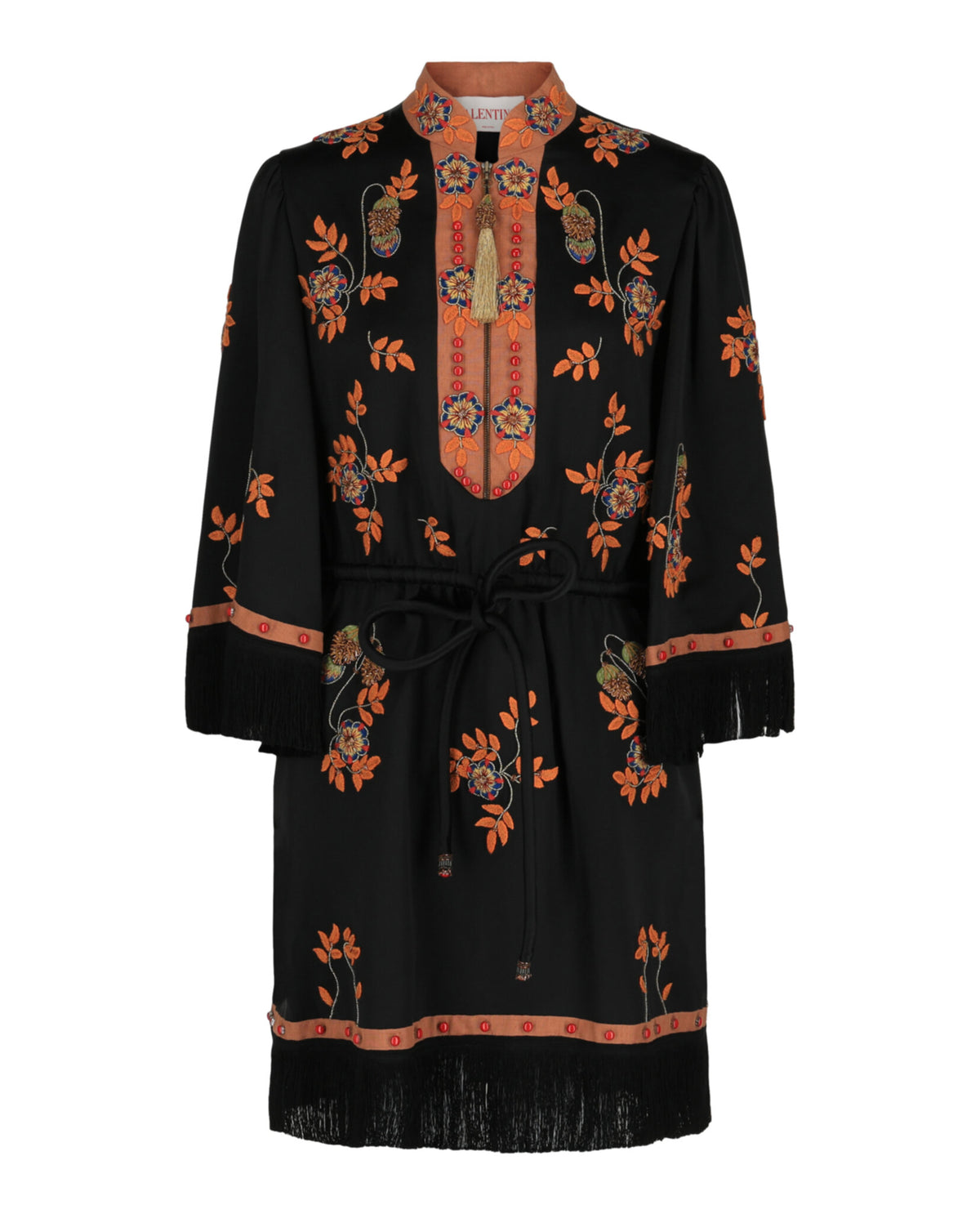 Valentino Valentino Womens Embroidered Knee-Length Dress