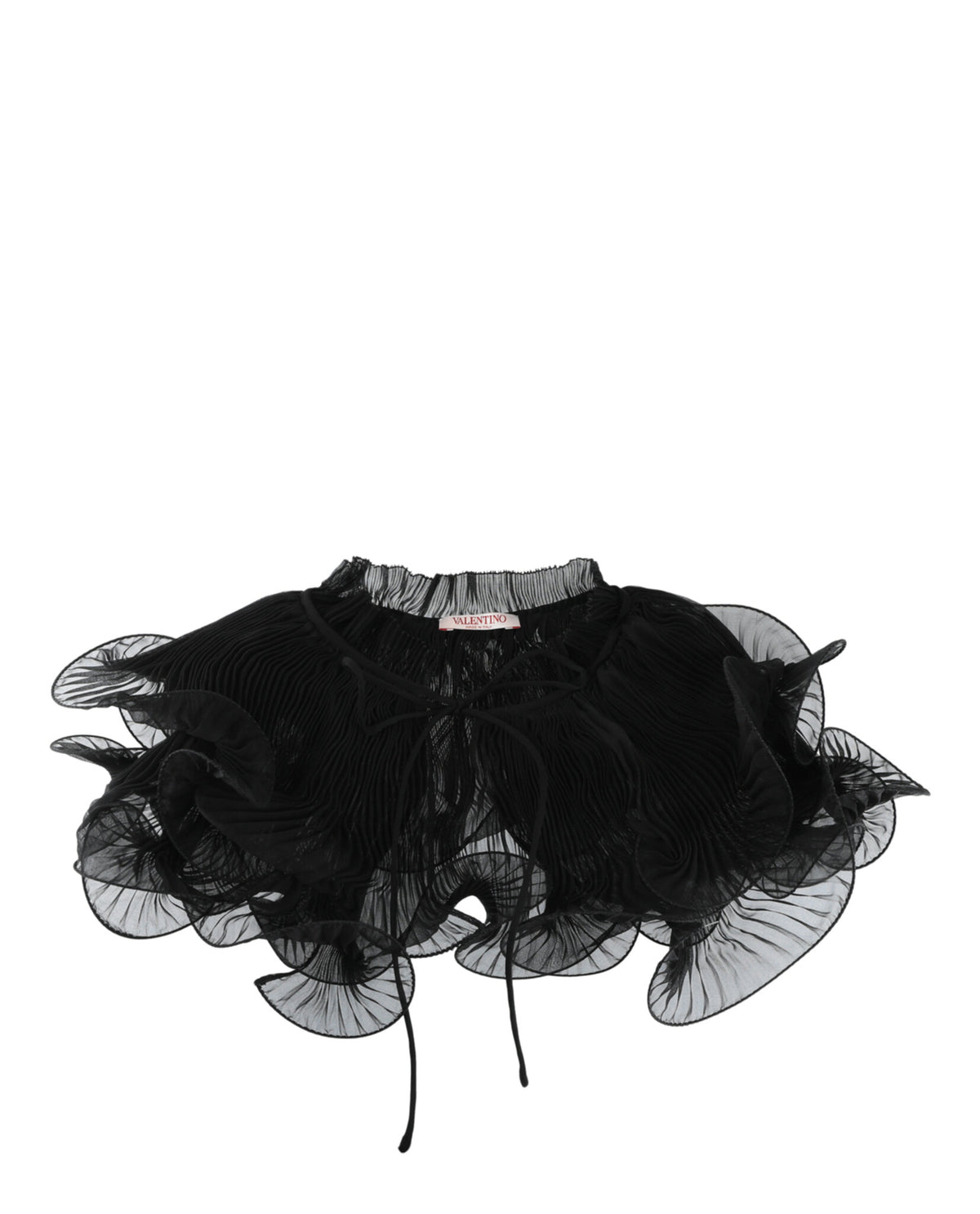 Valentino Valentino Womens Chiffon Ruffle Collar