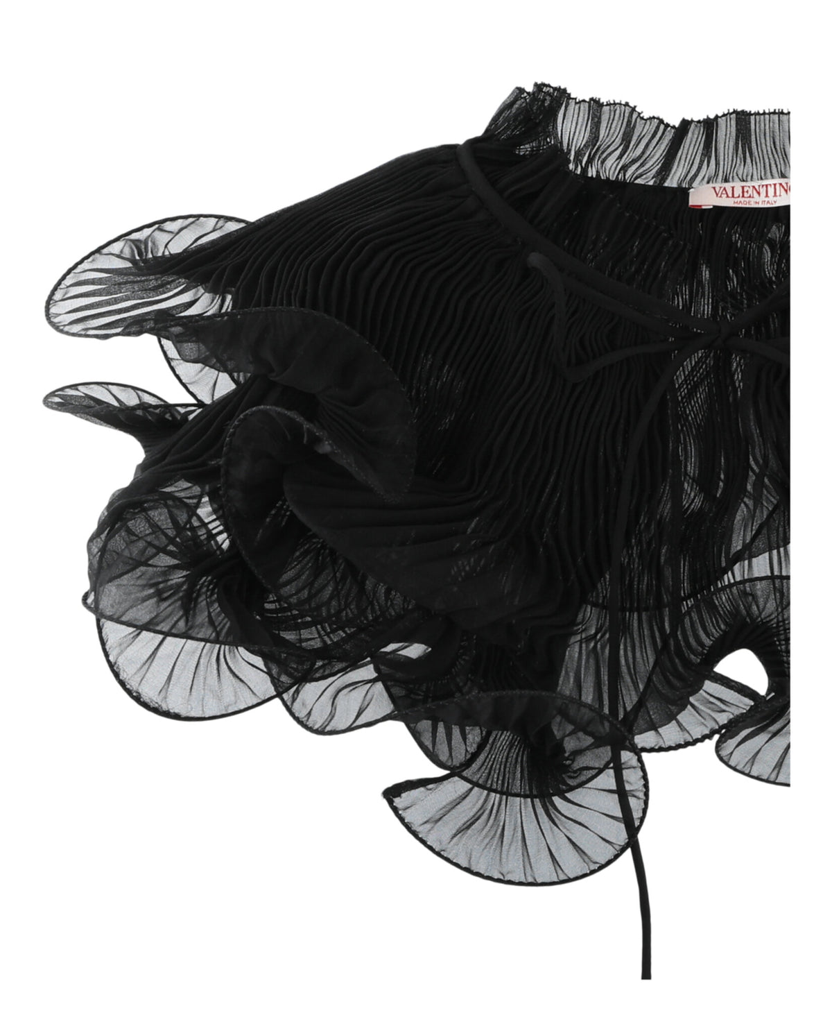 Valentino Valentino Womens Chiffon Ruffle Collar
