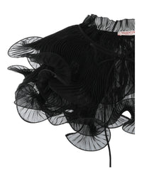 Valentino Valentino Womens Chiffon Ruffle Collar