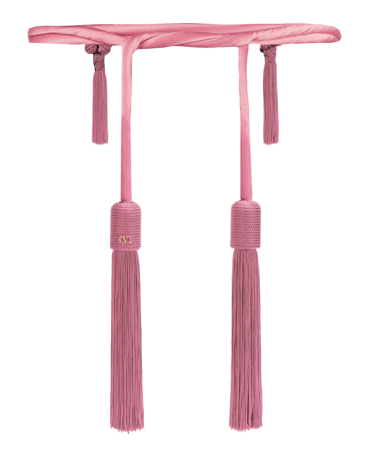 Valentino Valentino Womens Runway Silk Satin Rope Belt