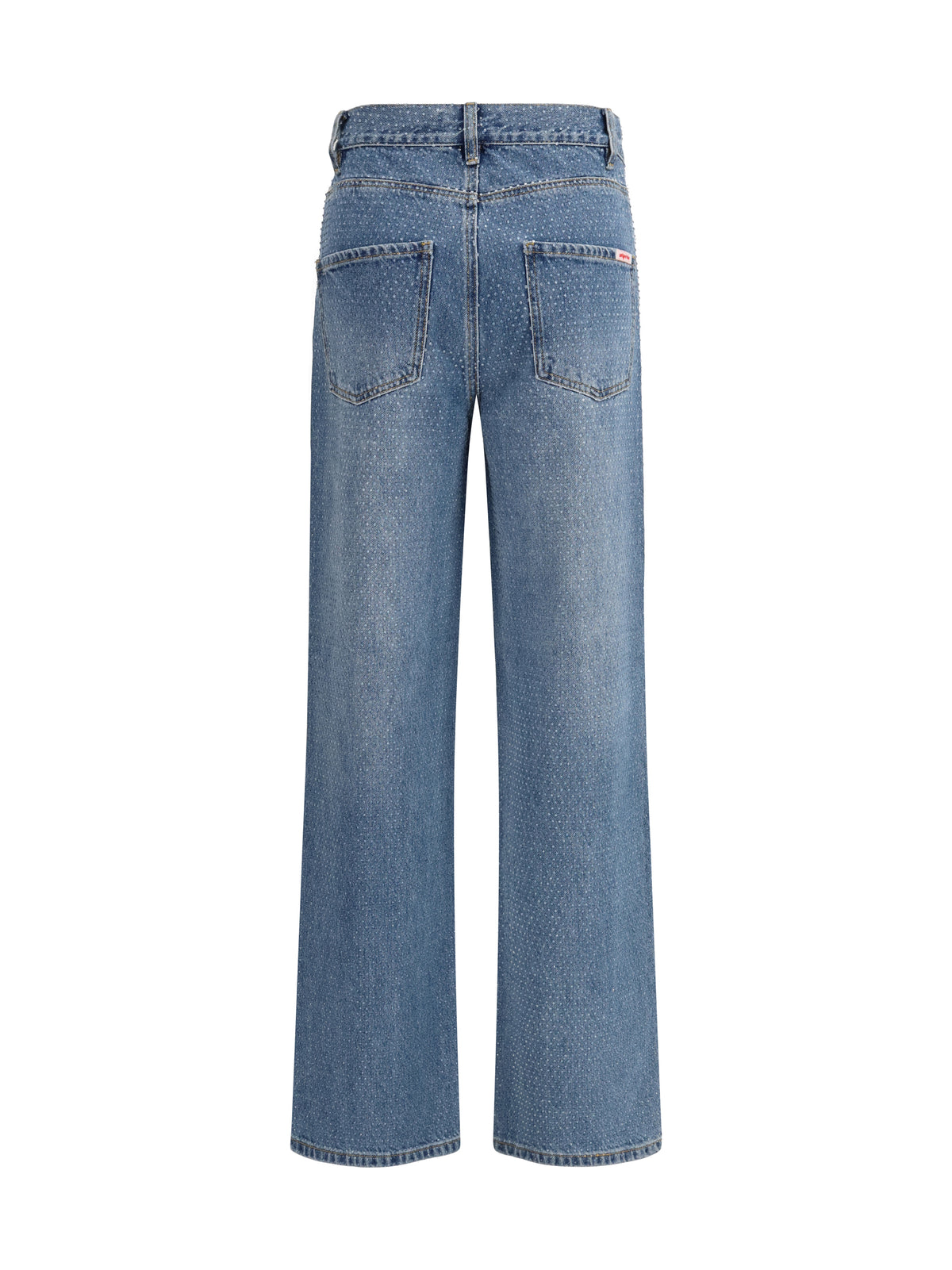 SELF-PORTRAIT Self-Portrait Women Straight-Leg Jeans With All-Over Rhinestones