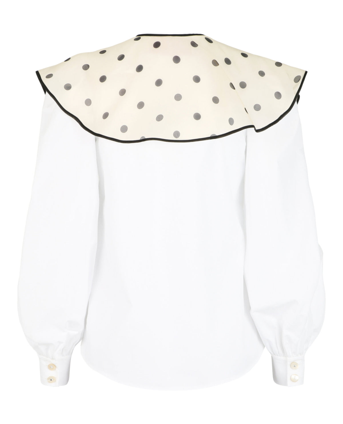 Valentino Womens Chiffon Collar Button-Front Shirt