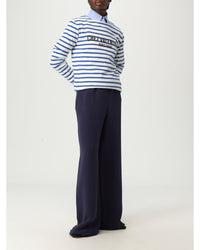 Valentino Striped Long Sleeve Boat Neck Top Women Ivory T-Shirts