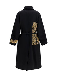 Dries Van Noten Women Alpaca And Wool Coat With Embroidery