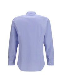 ETRO Etro Men Roma Cotton Shirt With Pegaso Logo