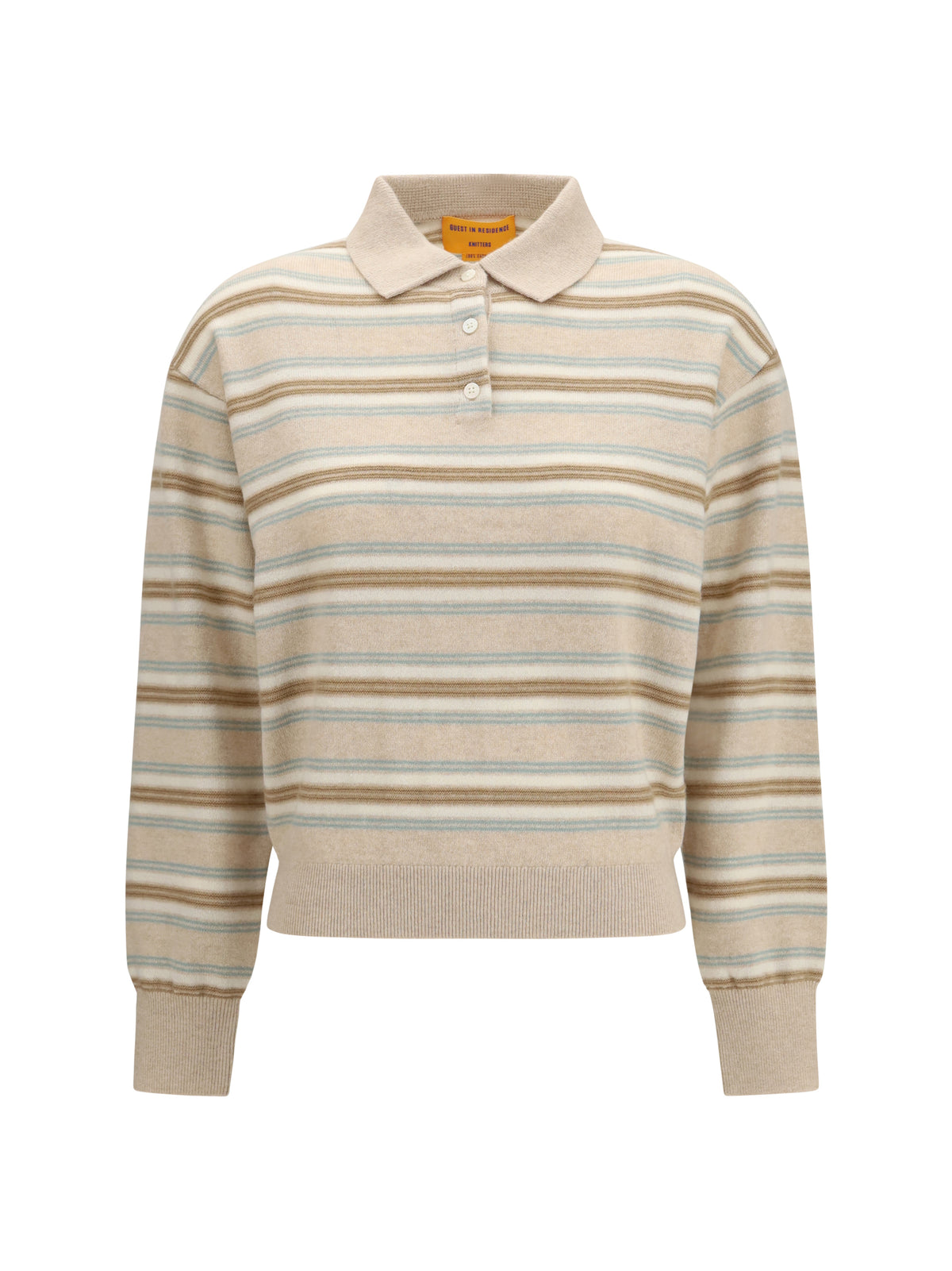 GUEST IN RESIDENCE Guest In Residence Women College Striped Polo Sweater