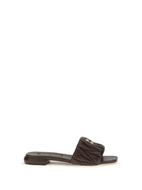 Miu Miu Women Matelassé Nappa Leather Sandals