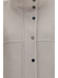 BRUNELLO CUCINELLI Brunello Cucinelli Women Double-Faced Wool And Cashmere Jacket With Detachable Shearling Insert