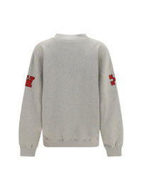 OFF-WHITE Off-White Women Off College Crewneck Sweatshirt