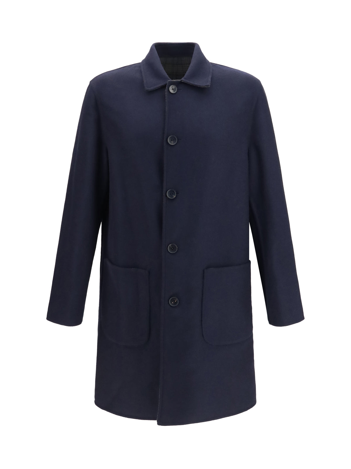 Etro Men Soho Reversible Wool-Blend Coat