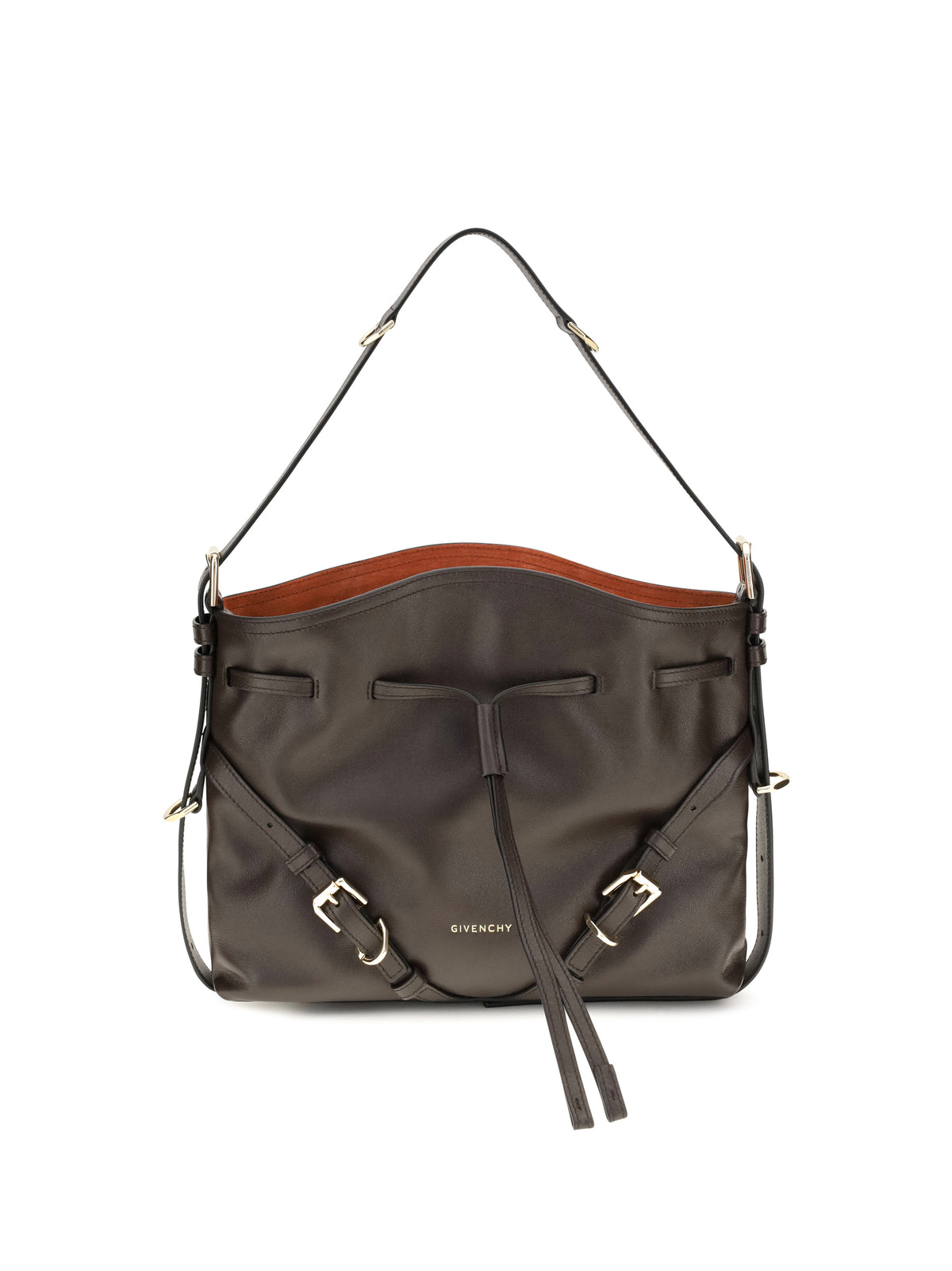 Givenchy Women Small Voyou Bucket Handbag In Glossy Leather