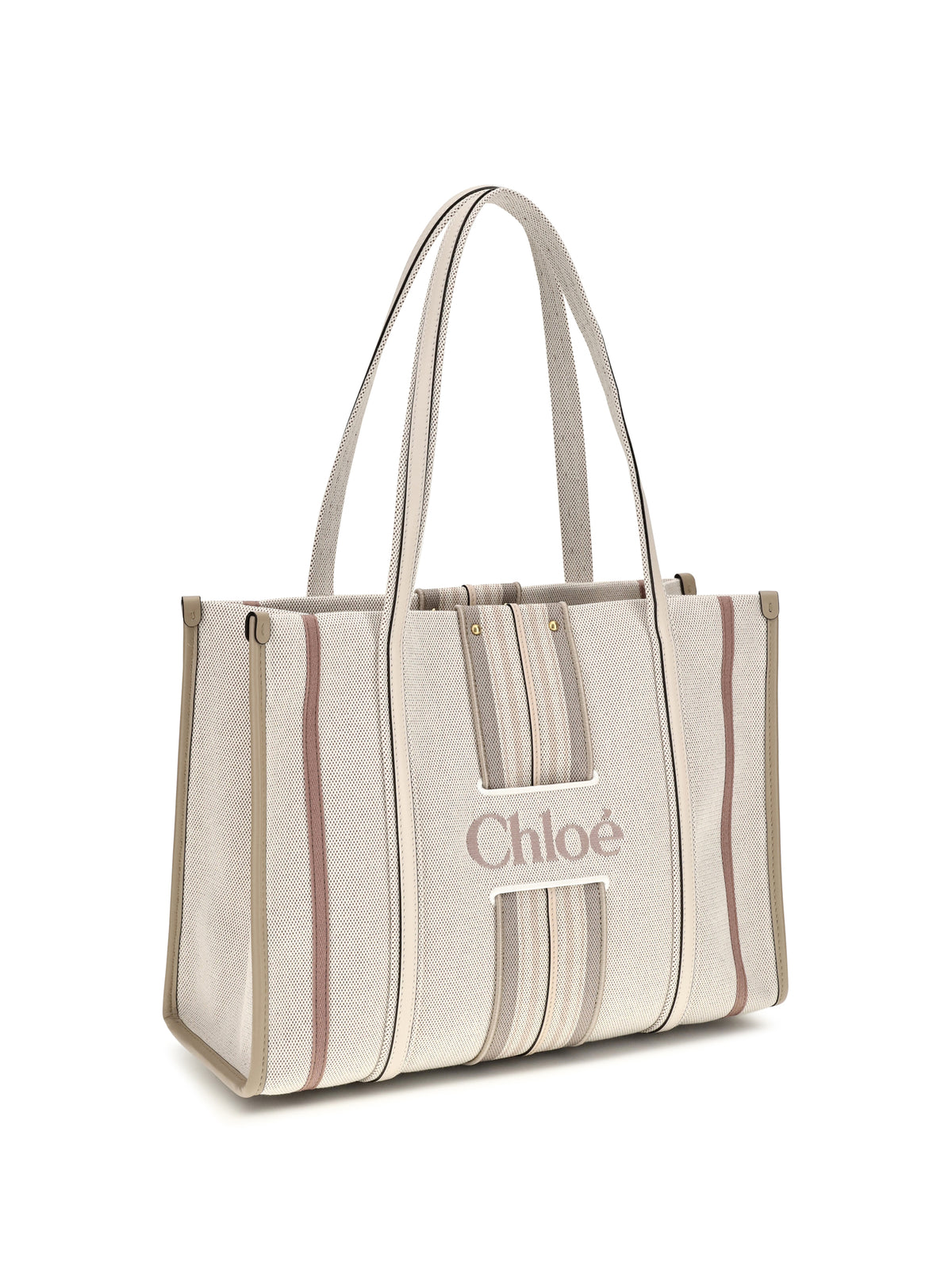 Chloé Women Woody Loop Canvas Tote Bag