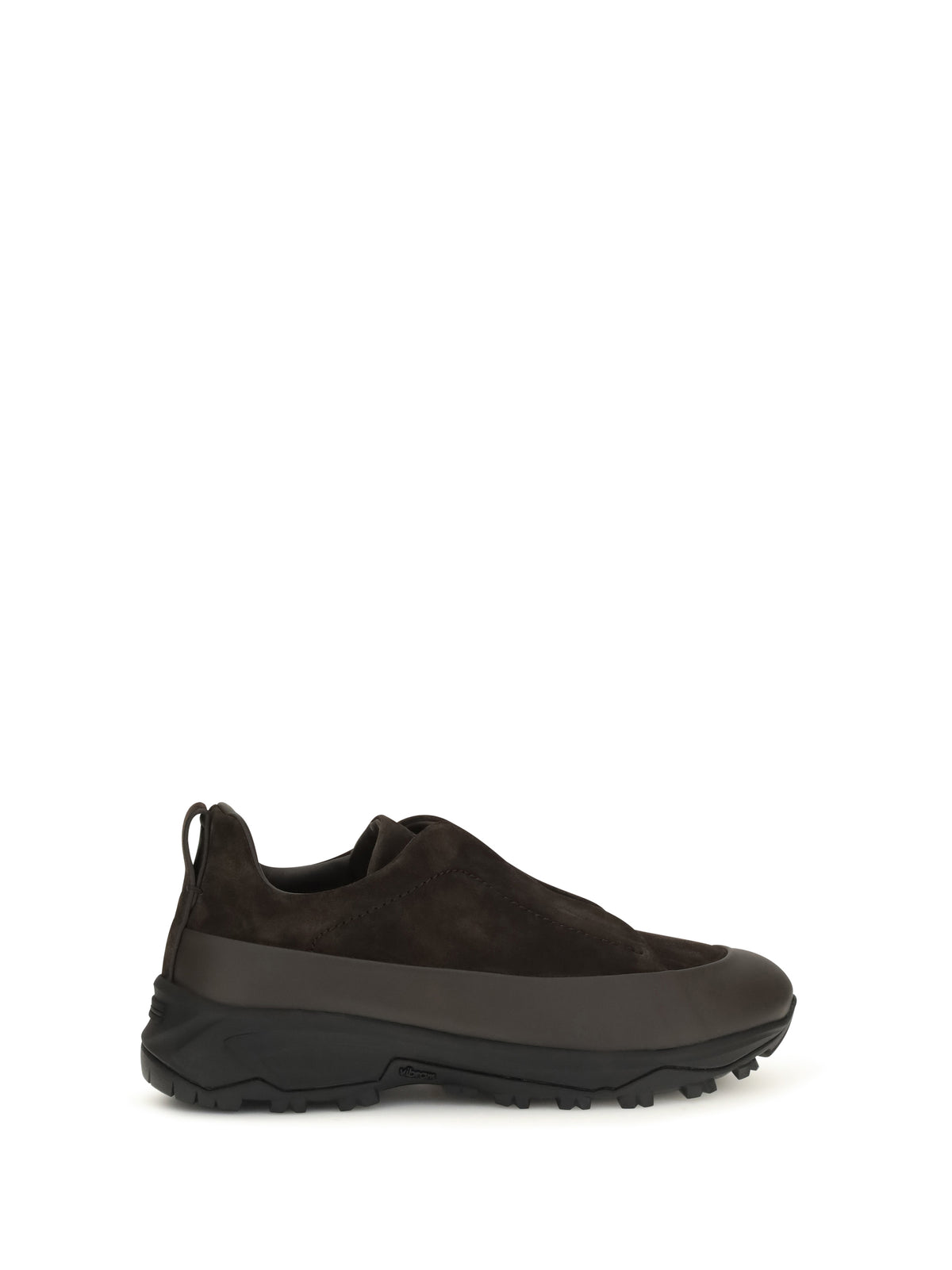 Zegna Men Triple Stitch™ Monte Leather And Suede Sneakers