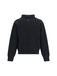 AMI PARIS Ami Paris Men High-Neck Buttoned Sweater