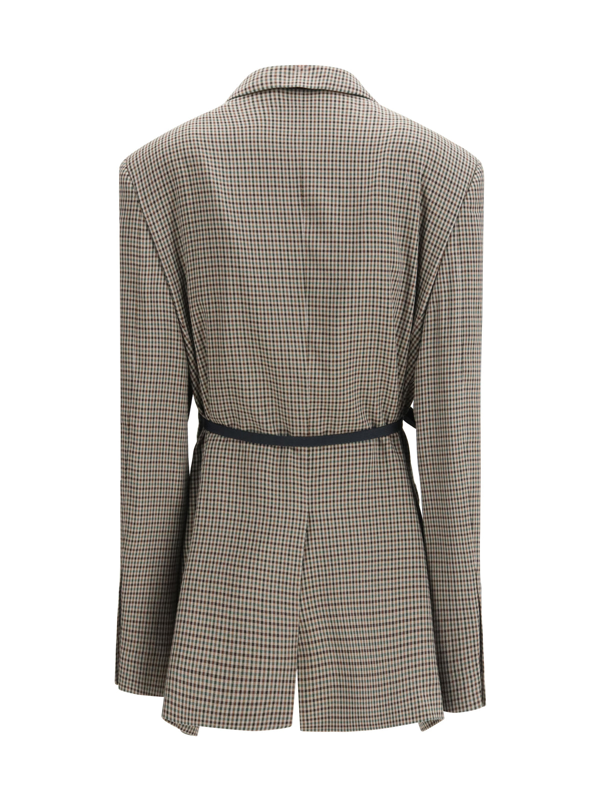 Balenciaga Women Single-Breasted Vichy Jacket