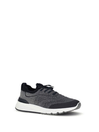 Brunello Cucinelli Men Techno Cotton Knit Sneakers Runners