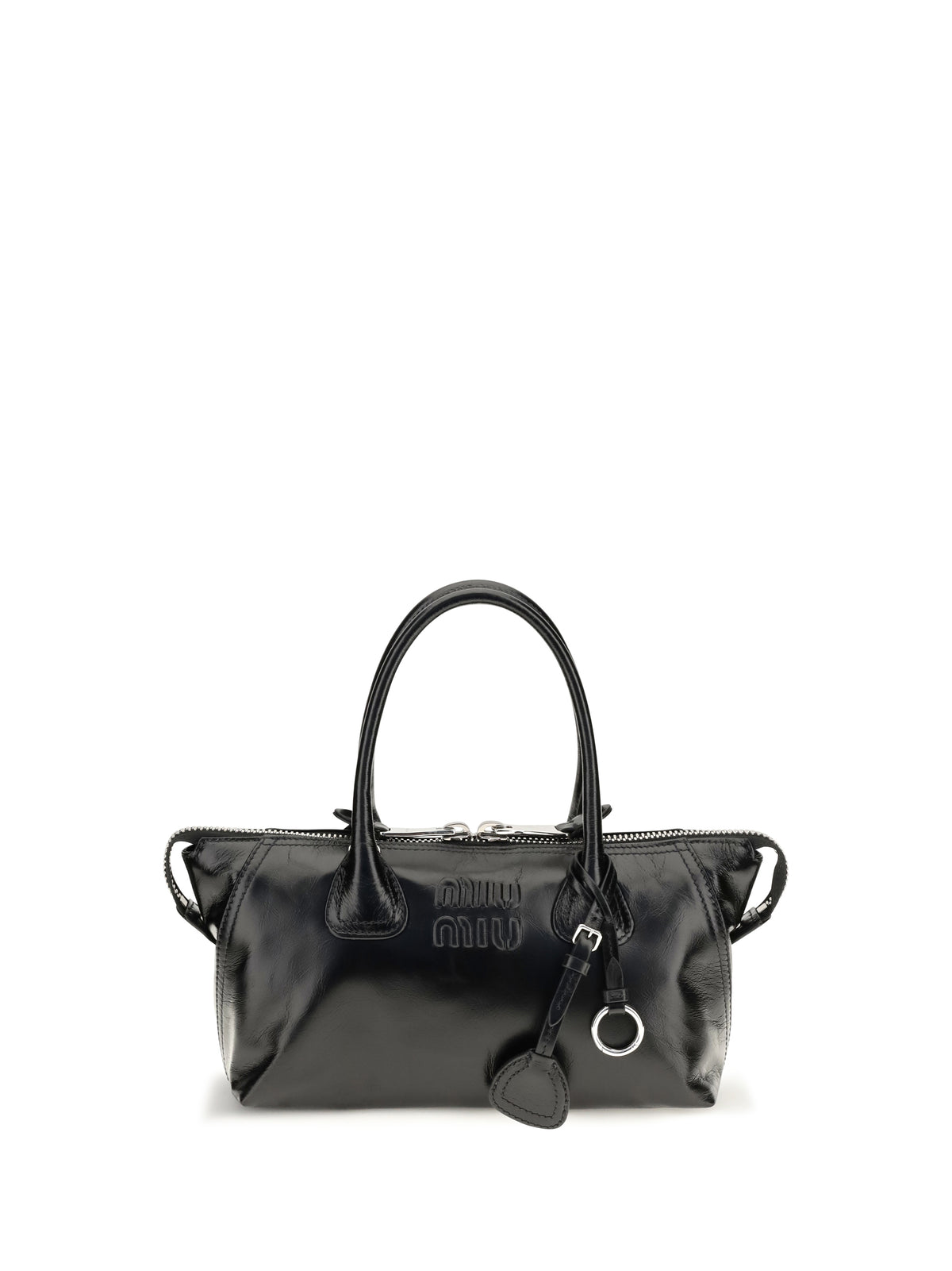 Miu Miu Women Glossy Leather Handbag