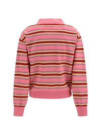 GUEST IN RESIDENCE Guest In Residence Women College Striped Polo Sweater