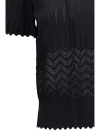 Alexander Mcqueen Women Open-Knit T-Shirt