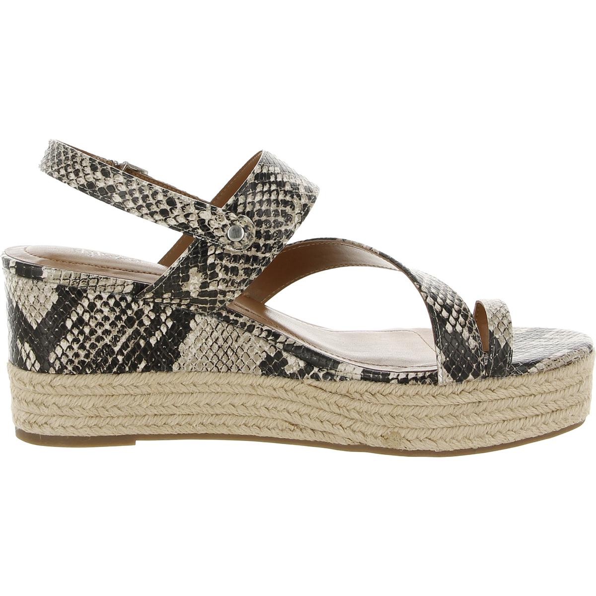 Bettyy Womens Toe Loop Espadrille Wedge Sandals