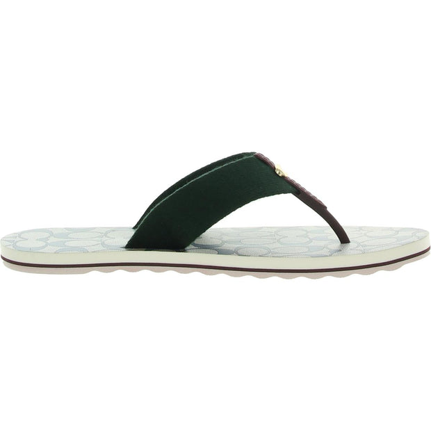 Zoe Webbed Womens Thong Slip On Flip-Flops