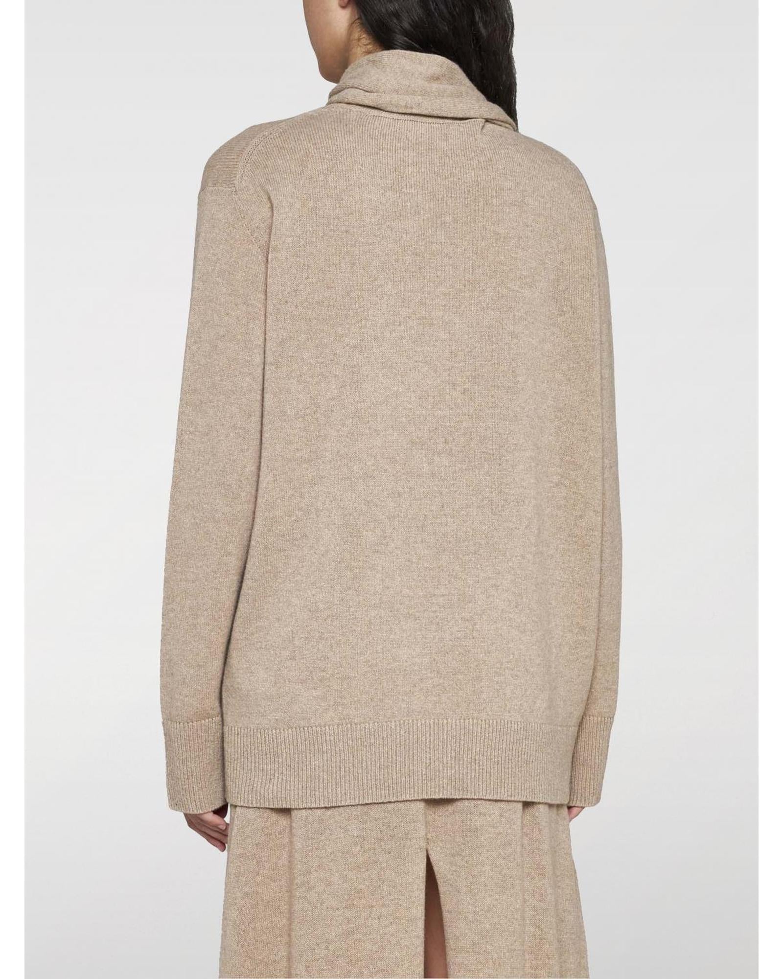 Stella Mccartney Cashmere Pullover Sweater Relaxed Fit Women Beige