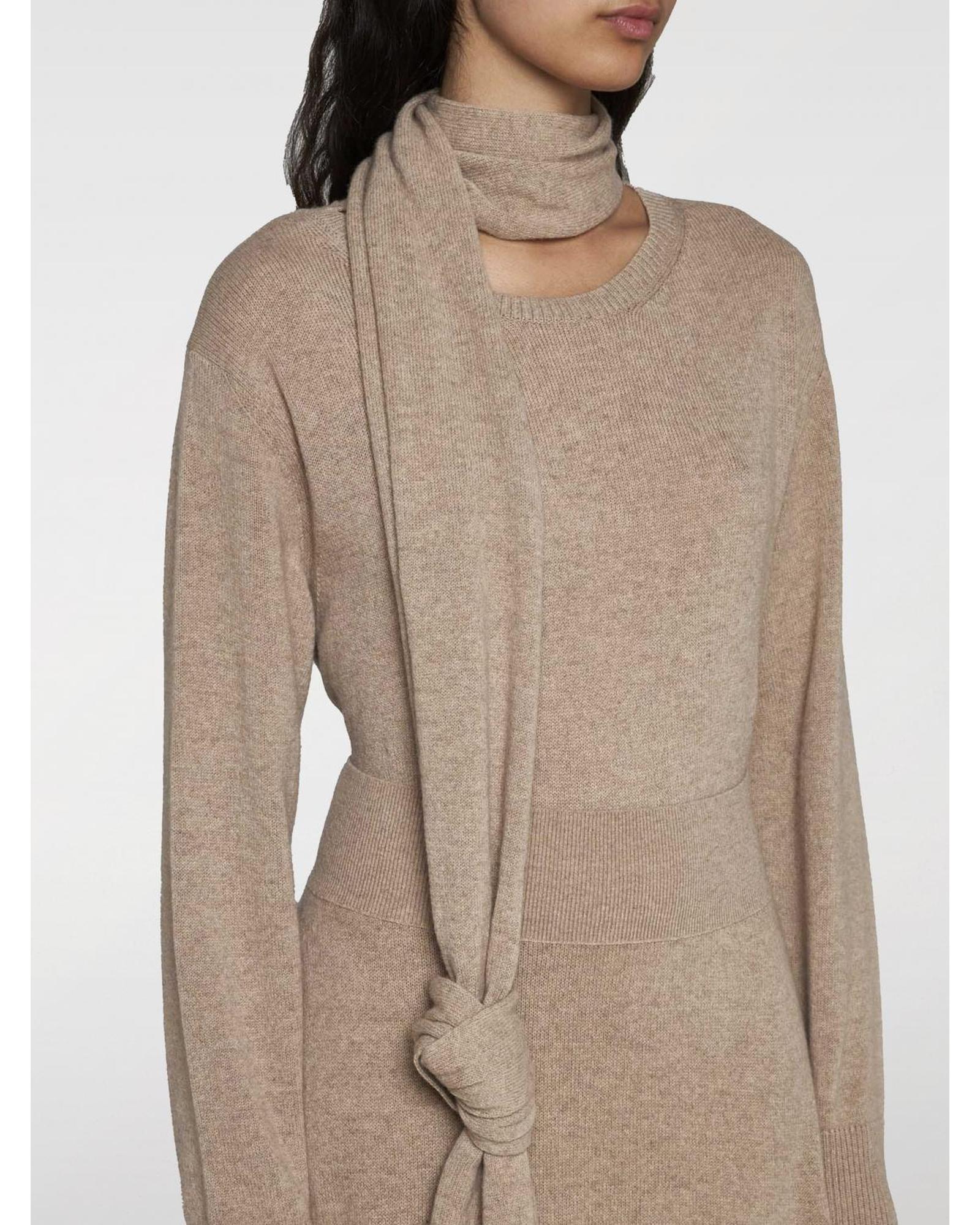 Stella Mccartney Cashmere Pullover Sweater Relaxed Fit Women Beige