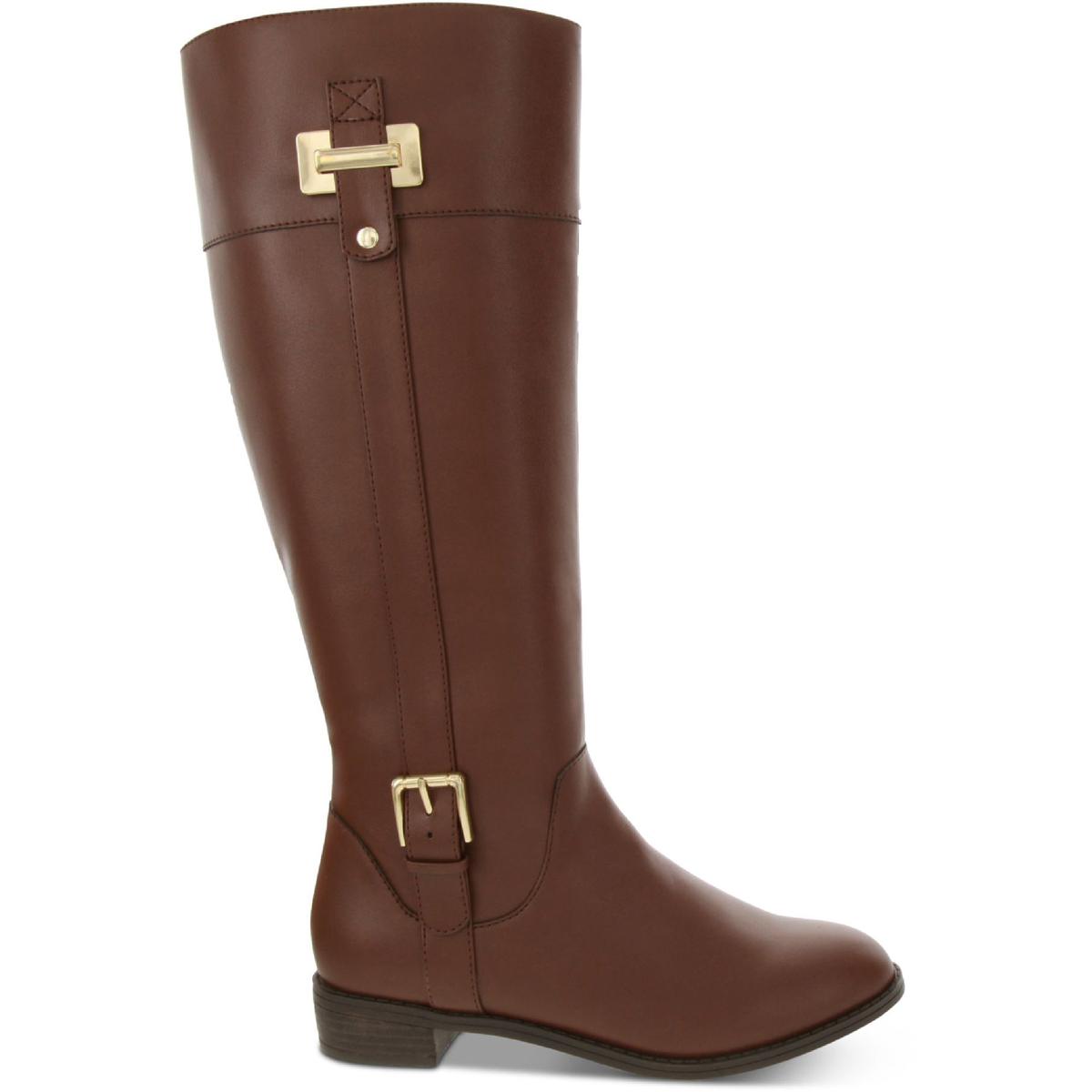 Deliee 2 Womens Wide Calf Knee-High Riding Boots