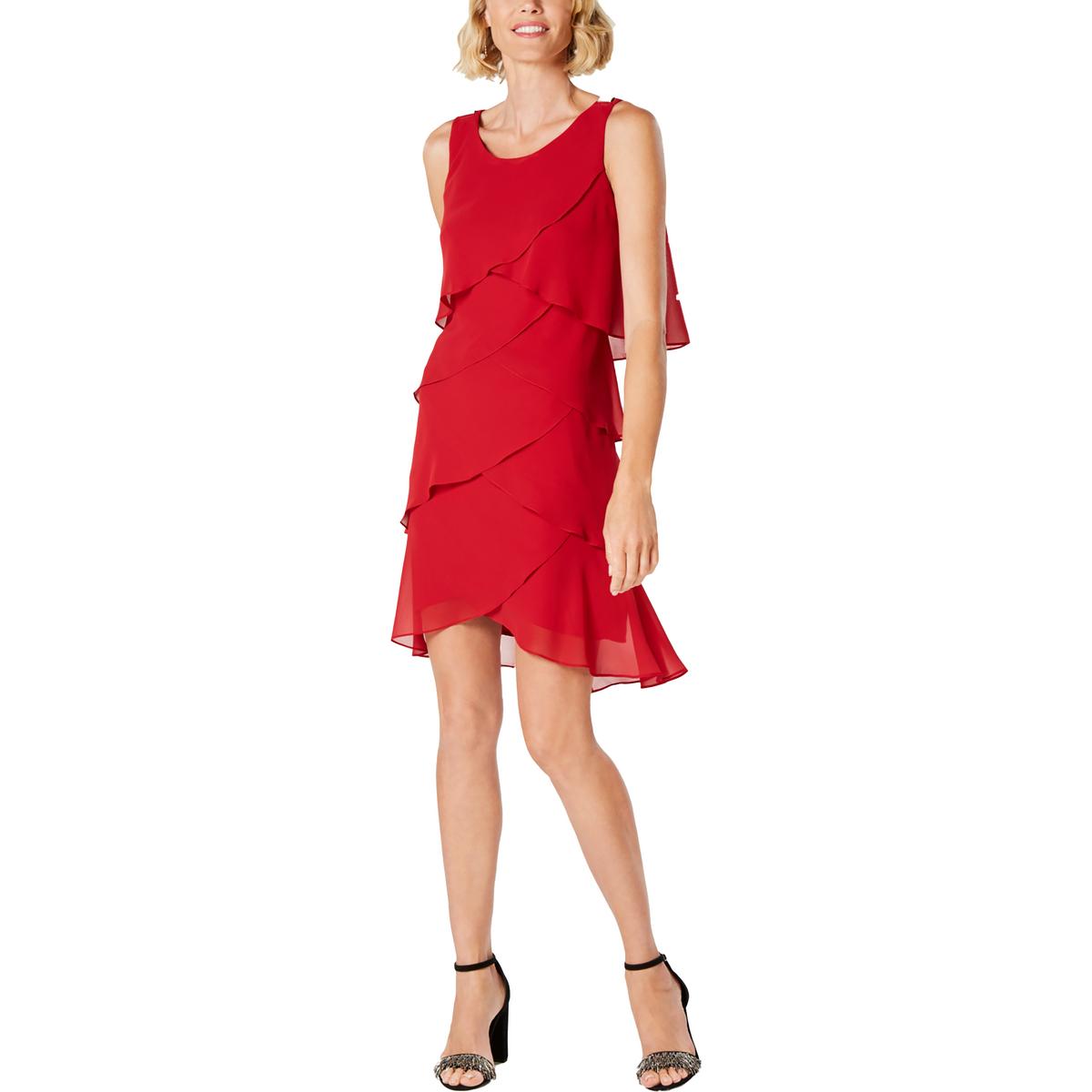 Womens Chiffon Sleeveless Cocktail And Party Dress