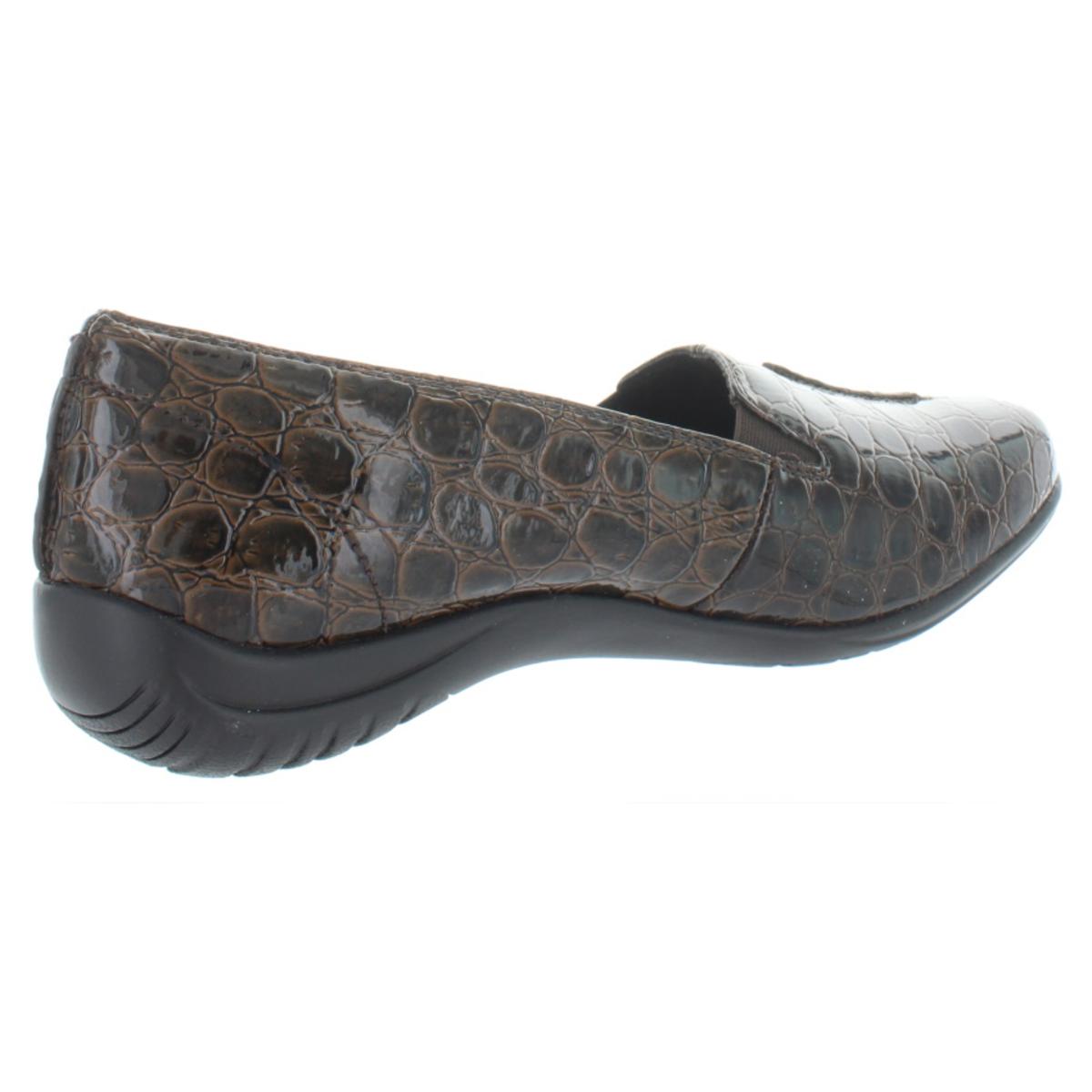 Purpose Womens Faux Leather Loafers
