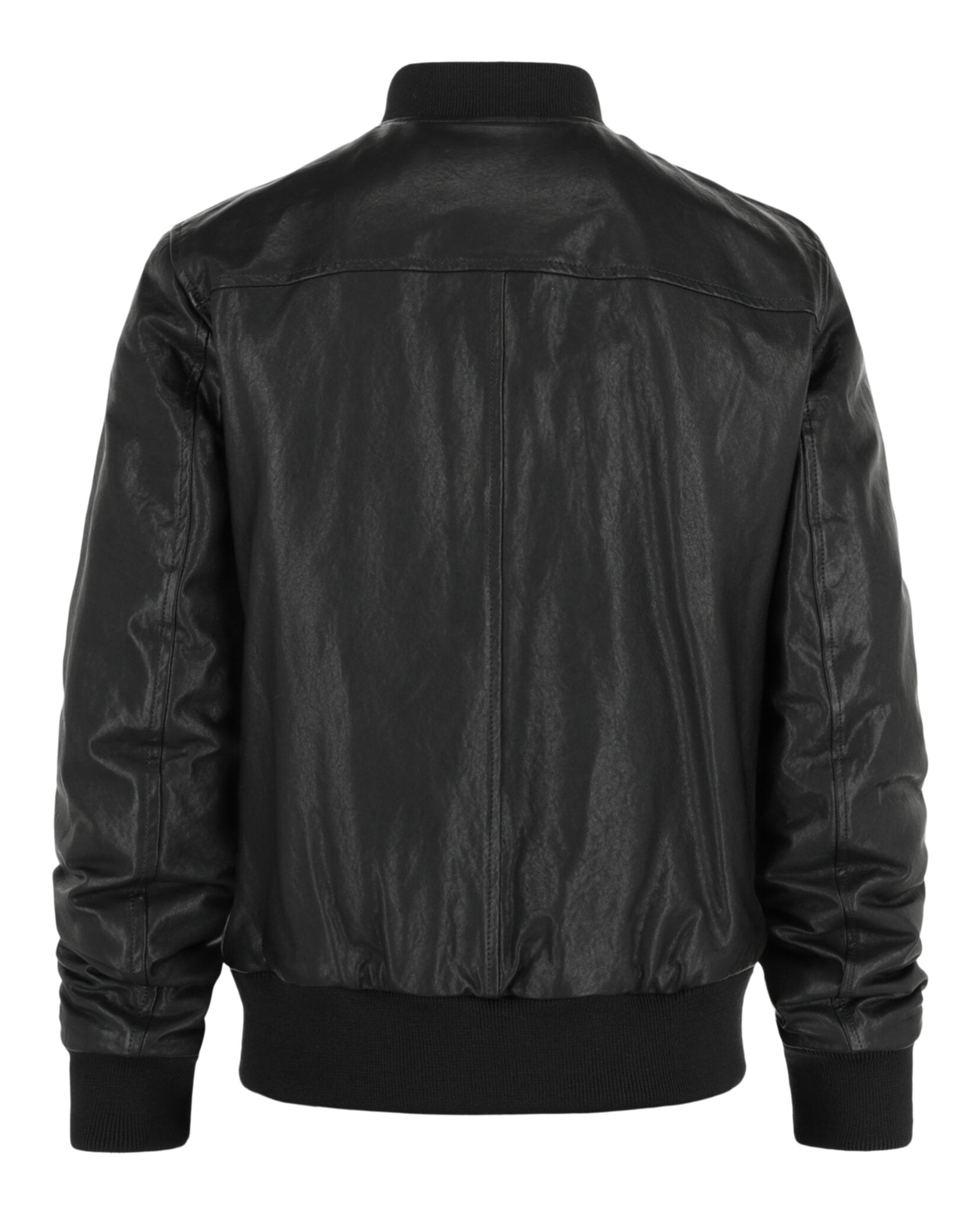 Slowear Mens Montedoro Leather Bomber Jacket