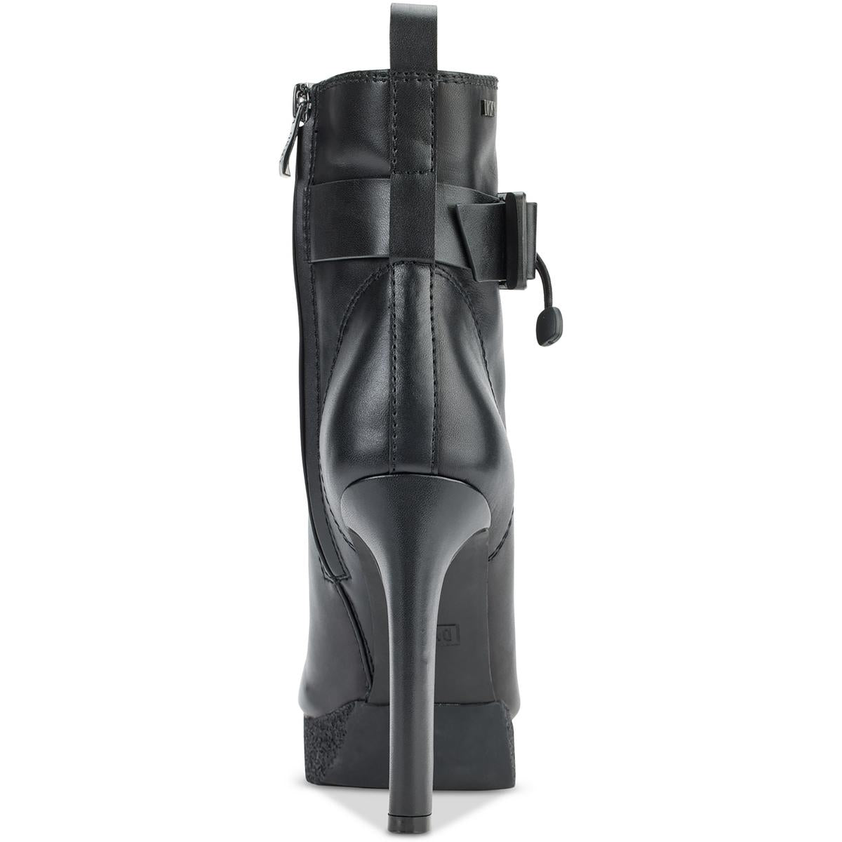 Zana  Womens Leather Square Toe Booties
