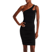 Womens Ruched Polyester Sheath Dress