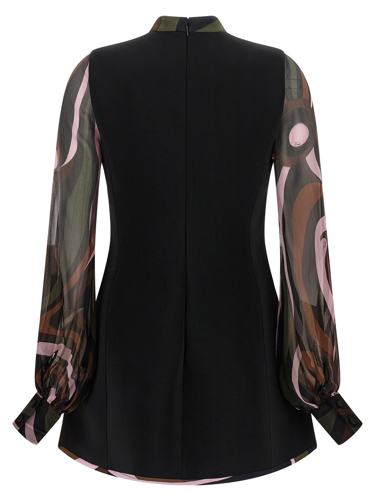 Emilio Pucci Women Black 'Marmo' Cady Dress