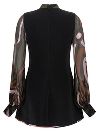 Emilio Pucci Women Black 'Marmo' Cady Dress
