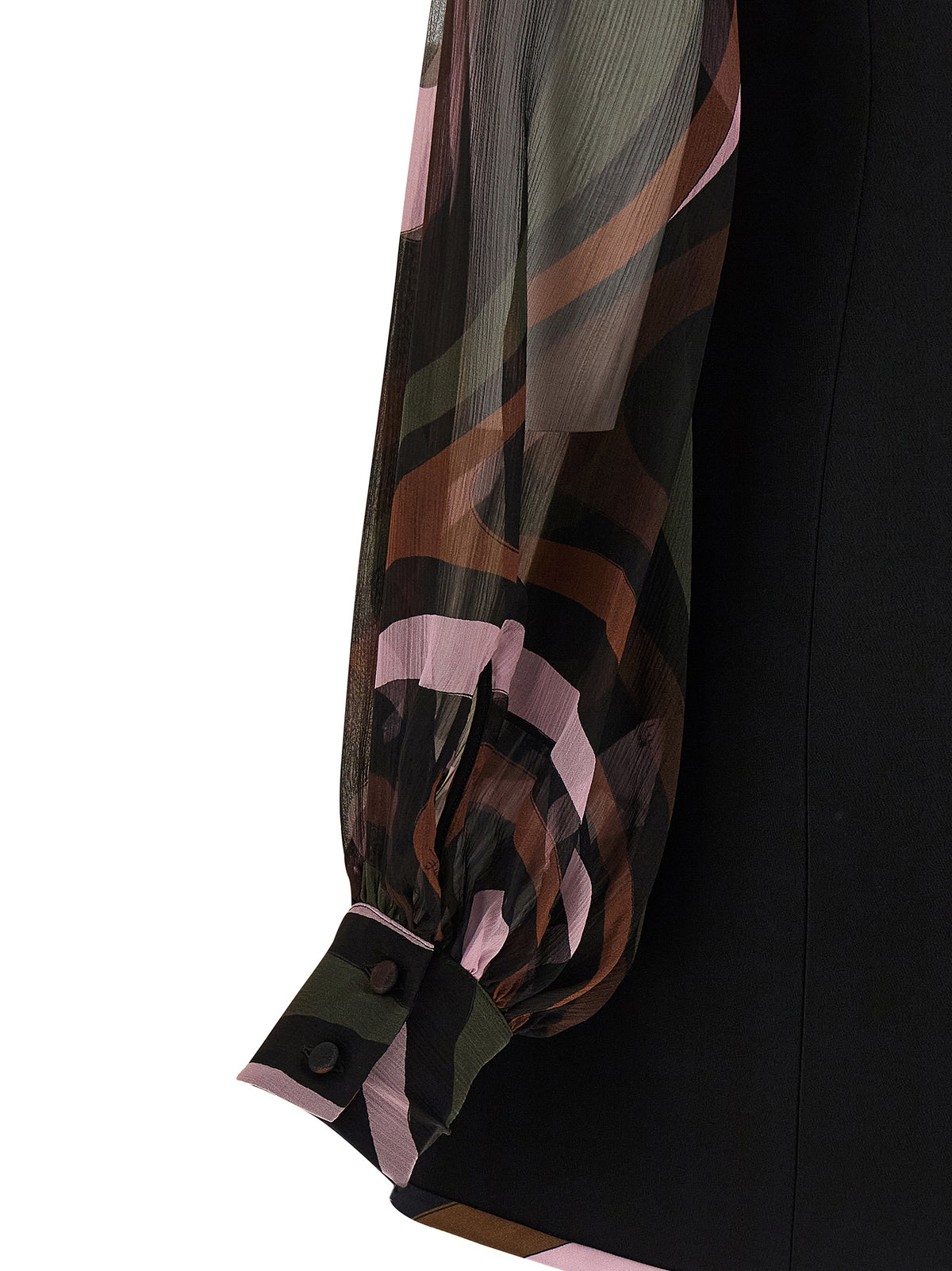 Emilio Pucci Women Black 'Marmo' Cady Dress