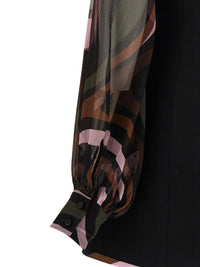 Emilio Pucci Women Black 'Marmo' Cady Dress