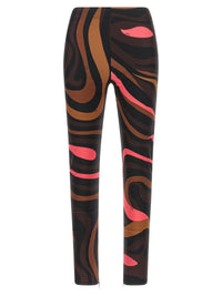 Emilio Pucci Women Brown 'Marmo' Leggings