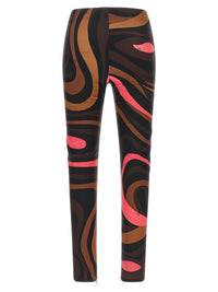Emilio Pucci Women Brown 'Marmo' Leggings