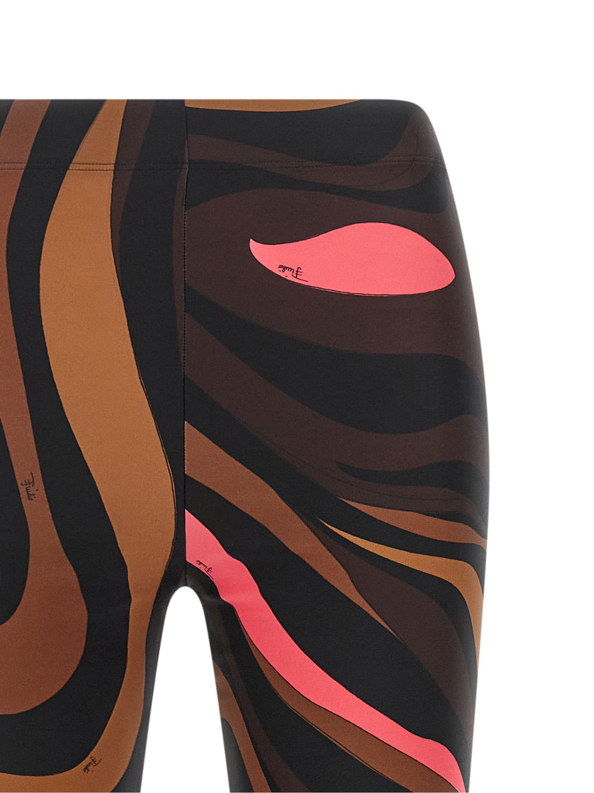 Emilio Pucci Women Brown 'Marmo' Leggings