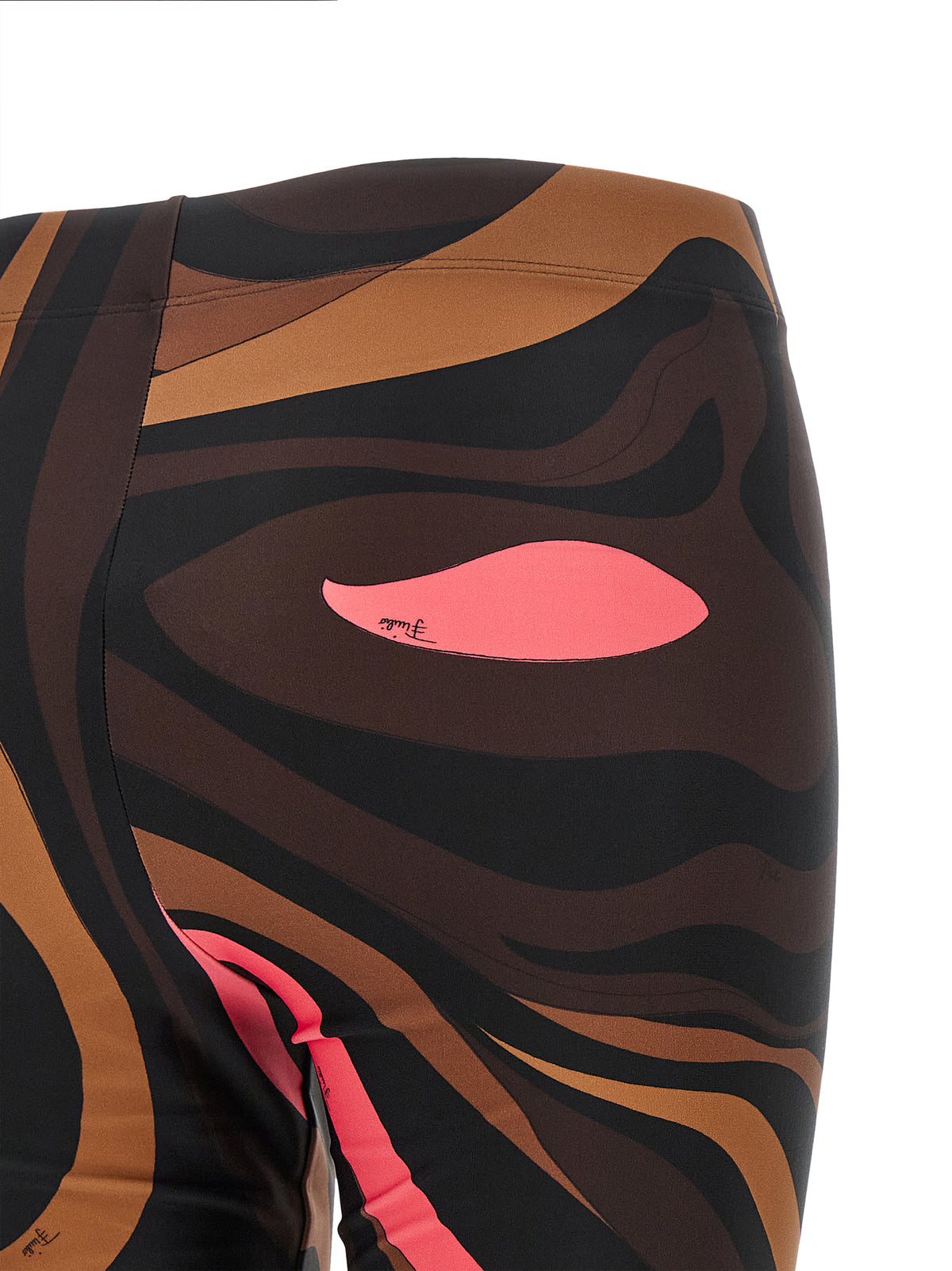 Emilio Pucci Women Brown 'Marmo' Leggings