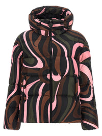 Emilio Pucci Women Multicolor 'Marmo' Down Jacket